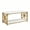 White + Gold, variant on ELLEGNT 43" Faux Marble 2-Tier Coffee Table – Storage Shelf, X Side Frames, Accent Cocktail Table for Small Space, Home Office, White + Gold