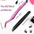 thumbnail image 3 of Eyelash Applicator Tool 1 Lash Applicator for Clusters Lashes Plus 1 Eyebrow Tweezers DIY Eyelash Extension Tweezers Set(2 pcs), 3 of 7