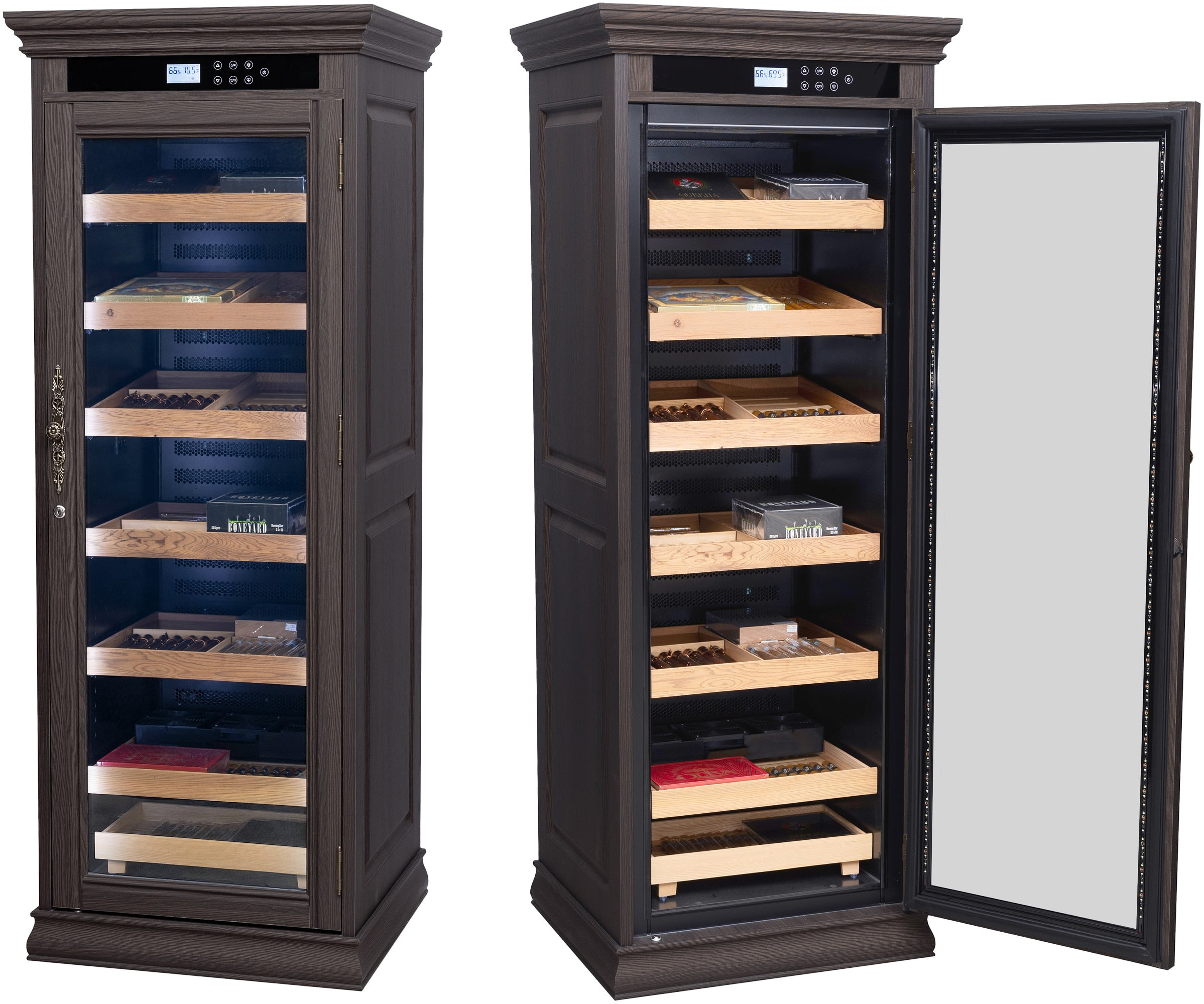 Remington Electric Climate/Humidity Controlled Cigar Cabinet - Espresso Finish - Capacity: 2000