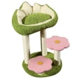 thumbnail image 4 of para gatos de interior, rascadores, protector de muebles, juguete interactivo, rascadores grandes para mascotas, con flores para gatos, 4 of 7