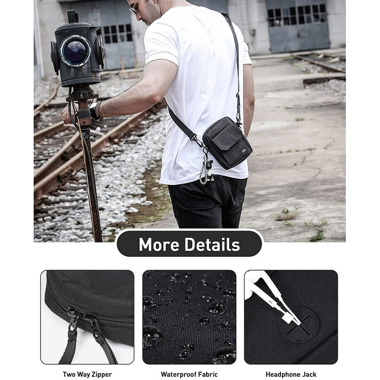SYCNB Small Messenger Crossbody Bags Shoulder Satchel Bag Neck Pouch Bag  for Men and Women