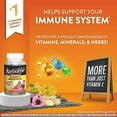 thumbnail image 3 of Airborne 750mg Vitamin C Immune Support Supplement Gummies for Adults, Assorted Fruit Flavor, Gluten Free Crafted Blend with Powerful Antioxidants Vitamins A C & E, 42 Gummies (2 Pack), 3 of 9