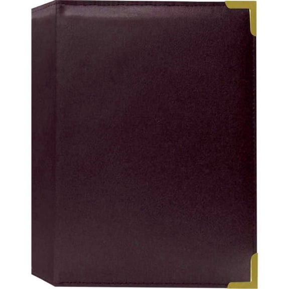 Pioneer Oxford Brass Corner Series 5x7 Photo Album (Burgundy)