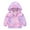 Jacket105-Light Purple, variant on Young Girls Long Sleeve Light Hooded Jacket Vibrant Heart Print Soft Outer Tops for Daily Trips,Sizes 7-8 Years