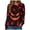 Wine, variant on Duqingm Halloween Shirts for Women 2026 Novelty Funny Print Gothic Tshirts Long Sleeve Crewneck Tops,L
