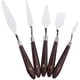thumbnail image 1 of Juego de cuchillos de pintura de espátulas de pintura al óleo de 5 piezas, juego de espátula de pintor de cuchillos de espátula, cuchillo de paleta, espátula de pintura, raspador de pintura Xemadio MZQ-0675, 1 of 8