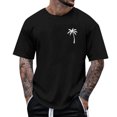 thumbnail image 1 of Styesk T-Shirts pour Homme Mode Décontractée Imprimé Col Rond Pull T-Shirt Manches Courtes Blouse, 1 of 6