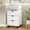 White, variant on Farini 3-Drawer File Cabinet for Home Office, Mobile Wooden File Cabinet, for Under Desk Storage, Brown, Non-Assembled