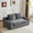 DARK-GREY, variant on Hforesty Convertible Folding Sofa Bed for Living Room,Sleeper boneless cloud Couch with pullout bed and Pillows Foldable Floor Chair ,loveseat Lounge Sofa for bedroom,corduroy(WHITE)