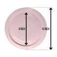 thumbnail image 2 of Crown Display Light Pink Fancy Plastic Plates Combo Set - 120 Count, 2 of 9