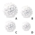 thumbnail image 2 of Bearachild 1 Uds. Conjunto de decoraciones de flores de papel blanco de 7,8 pulgadas para fiesta de cumpleaños pañuelos colgantes flores de Kits de decoración para fiestas Blanco 12 pulgadas, 2 of 6