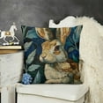 thumbnail image 2 of SHANXI Flower Throw Pillow Covers Farmhouse Cushion Cover White Linen Toss Pillows for Living Room 18x18in, 2 of 5