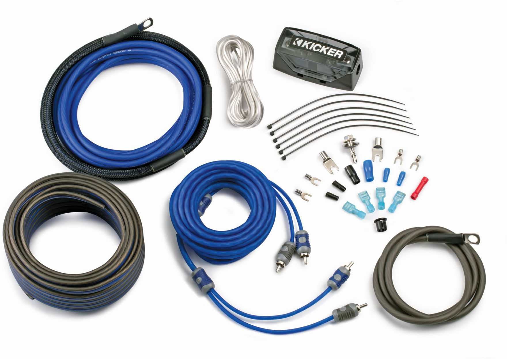 Kicker LX850.1 & Amp Install Kit, 850w Mono Class-D Subwoofer Amplifier with Smart Bass (51LX8501)
