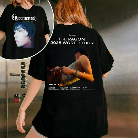 Classic Ubermensch Gdragon World Tour 2025 Phase 3 Tee, Kpop GDragon Tour Shirt, GDragon Übermensch Shirt
