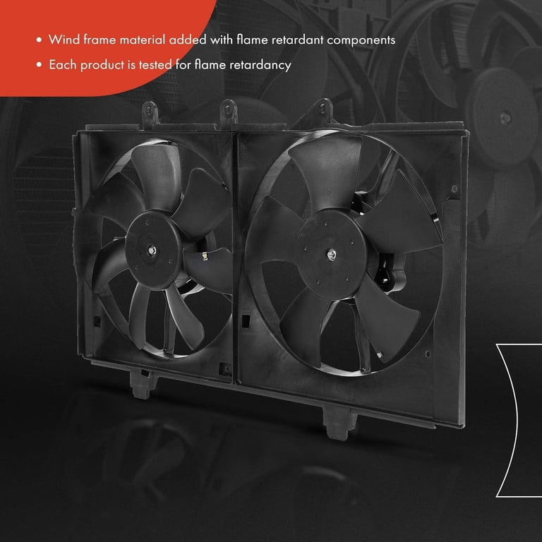 A-Premium Dual Radiator Cooling Fan Assembly For 2004-2005 Dodge Neon 2.0L Automatic