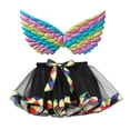 thumbnail image 3 of sususu Pink Toddler Dress Girls Fairy Tutu Skirt With Removable For Dance Performance Carnival Party Dress&nbsp;Up Clothes for Girls, 3 of 5