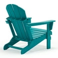 thumbnail image 6 of Braxton Folding Plastic Adirondack Chair, Turquoise, 6 of 11