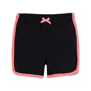 Hudson Baby Girl Shorts Bottoms 4-Pack, Coral, 0-3 Months