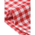 thumbnail image 5 of Gingham Pants for Women Low Waist 3/4 Knee Length Cropped Capri Leggings S Red, 5 of 6