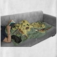 thumbnail image 6 of France Soft Flannel Fleece Throw Blanket, Travelling Themed French Map with Famous Landmarks in Doodle Style Print, Cozy Plush for Indoor and Outdoor Use, 50" x 70", Multicolor, by Ambesonne, 6 of 6