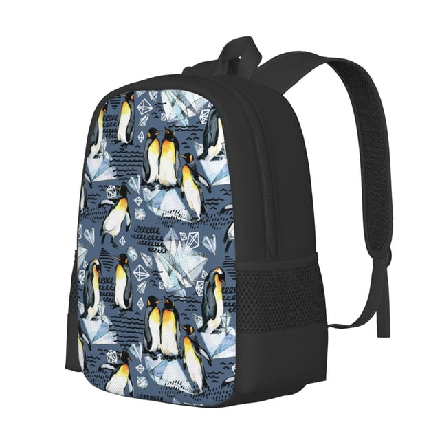 Balery Penguin Arctic Adventure Mochila para hombre y mujer - Tela Oxford 600D resistente - Gran capacidad, resistente al agua, ideal para la escuela, viajes y senderismo