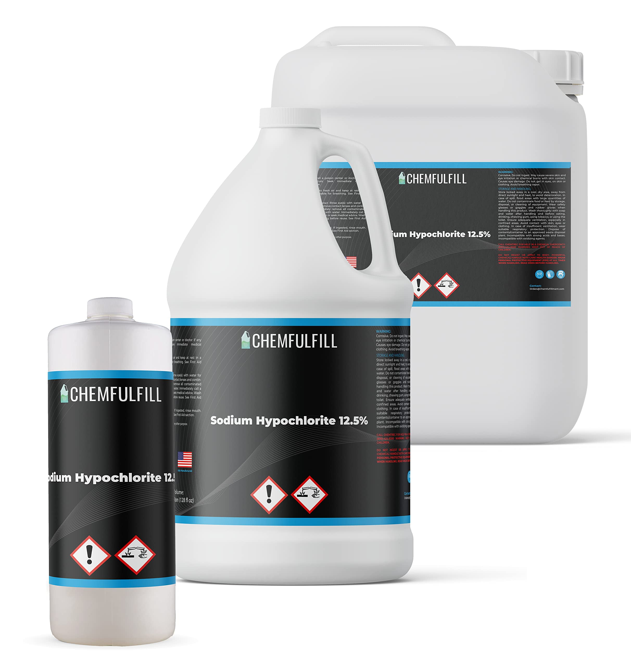 Chemfulfill Sodium Hypochlorite Bleach 12.5 (Sodium Hypochlorite 12.