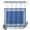 Blue, variant on No Hook Shower Curtain, Yellow Greek Key Shower Curtains for Bathroom with See Through Top Window, Geometric Greece Ancient Farmhouse Geo Waterproof & Washable Bath Curtain 60"x72"