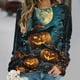 thumbnail image 1 of Ailaofu Halloween Sweatshirts For Women Long Sleeve Graphic Crewneck Sweatshirt Pullover Tops Fall Fashion Clothing, 1 of 5