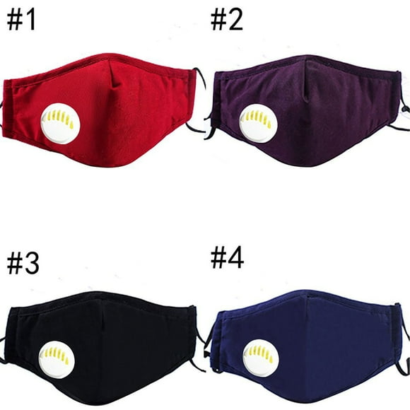 Unisex Cotton Breath Valve PM2.5 Mouth Mask Anti-Dust Anti Pollution Mask Cloth Activated carbon filter respirator