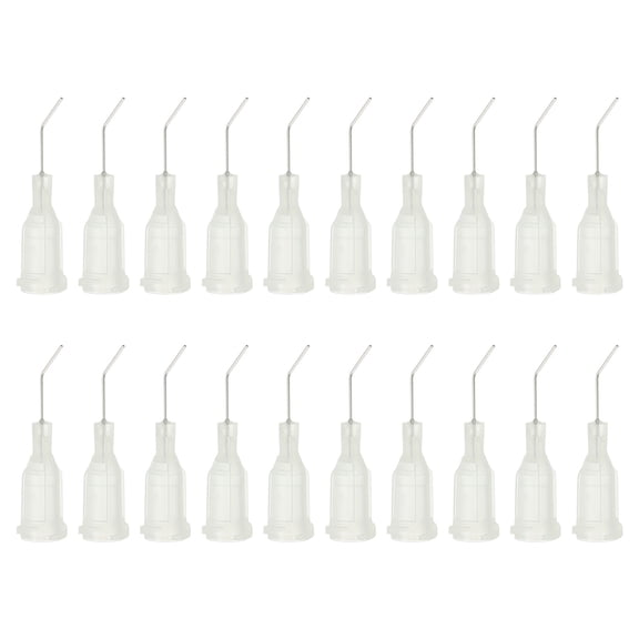 Uxcell Blunt Tip Dispensing Needles with Bent Blunt Needle, 100 Pcs 0.5 Inch 27G Industrial Liquid Dispenser Needle
