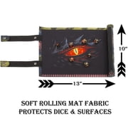 CM Dice Rolling Tray with 7 Included Roleplaying Dice for Dungeons and Dragons and Other RPG Games