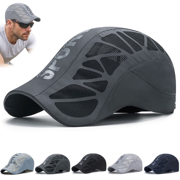Aeromesh Sport Cap, Stead Essentials Mens Aero Mesh Running Hat Men Breathable Mesh Design for Tennis Golf Quick-Dry