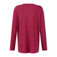 thumbnail image 4 of BDPORKAS Long Sleeve Shirts for Women Knitted Tunic Tops Loose Fit Dressy Crew Neck Pullover Basic Sweaters for Women 2024 Hot Pink L, 4 of 4