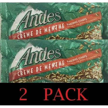 2x ANDES Creme De Menthe Premium Peppermint Baking Chips 10 oz Bag - 2 PACK