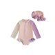 thumbnail image 1 of Trajes de baño para mujer, trajes de baño para niños con protección solar y secado rápido, cremallera trasera para bebé y gorro incluidos, conjunto de traje de baño de poliéster para niños, 1 of 2