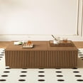 thumbnail image 2 of NessCarsti 51.1" Mid-Century Modern Lift Top Coffee Table, Walnut Rectangular Center Table with Hidden Storage & Drawers, for Living Room, Apartment, Office, 2 of 6