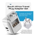thumbnail image 2 of Adaptador de corriente Set de viaje Ceptics South Africa con USB PD 20W, 2 of 7