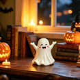 thumbnail image 5 of Halloween Ghost Figurine Cute Spooky Resin Statues Unique Spooky Statue Cartoon Mini Ghost Desk Ornament Decorations for Halloween Office Room Desk Tabletop Display Decorative Supplies, 5 of 7