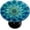 A: Flower Mandala Teal, variant on Teal Flower Round Fitted Tablecloth Mandala Floral Small Round Table Cover with Elastic Edge Waterproof Wipeable Circle Outdoor Table Cloths for Party Patio Kitchen Decor Fit 40"-44" Table Pad