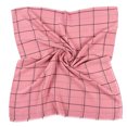 thumbnail image 2 of Duoif Lightweight Scarves, Women Fashion Cotton and Linen Grids Printing Paris Scarf Tie Scarf in Cape Large Scarf for Women Pink, 2 of 6