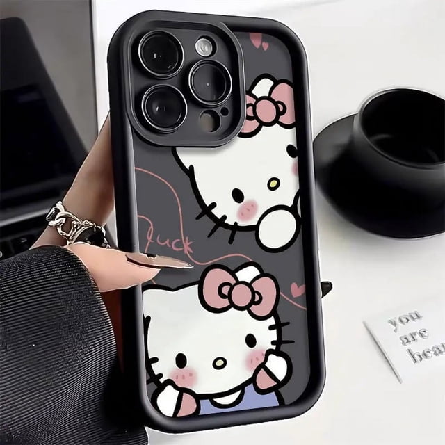 Sanrio Hello Kitty Liquid Silicone Cases For iPhone 15 14 13 11 12 Pro Max XS XR 8 Plus Cute Soft Shockproof Cover Y2K advanced