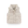 thumbnail image 2 of YOUYEDIAN Kids Quilted Vest Jacket Boys Girls Winter Windbreaker Warm Zipper Mock Neck Padded Coat, 2 of 4