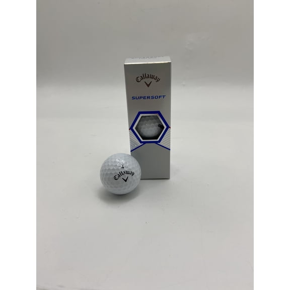 CALLAWAY GOLF SUPERSOFT GOLF BALLS - 3 BALLS - WHITE