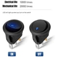 thumbnail image 2 of 10 piezas 12v Interruptor basculante iluminado LED 12v 3 posiciones enclavamiento Spst interruptor botón redondo para coche barco electrodomésticos, 2 of 5