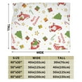 thumbnail image 3 of ZICANCN Throw Blanket Christmas Cute Tree Snowman , Couch Ultra Soft Micro Fleece Sofa Bed Camping Travel Blanket for Adults, 80"x60", 3 of 8