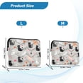 thumbnail image 4 of FORMRS 13-13.3 inch Laptop Sleeve Case Soft Carrying Quilted Computer Bag Cover, Gray Cartoon Pattern, 4 of 7