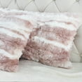 thumbnail image 4 of Home Soft Things Jacquard Faux Fur 2 Piece Throw Pillow Cover Set - Pink - 14" x 26", 4 of 7