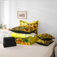 thumbnail image 6 of Homewish Yellow Rustic Sunflower 7 Pieces Bedding Comforter Set,Country Floral Plant Full Bedding Set,Yellow Green Fitted Sheet Flat Sheet For Girl,Luxury Bedroom Decor Reversible, 6 of 8