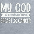thumbnail image 6 of Wild Bobby My God Is Stronger Than Breast Cancer White Distressed Breast Cancer Awareness Women Racerback Tank Top, Heather Grey, X-Large, 6 of 6