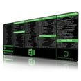thumbnail image 1 of Hoja de trucos ProBtis Excel de Desk Pad, tamaño XXL, 90 x 40 cm, antideslizante, 1 of 6